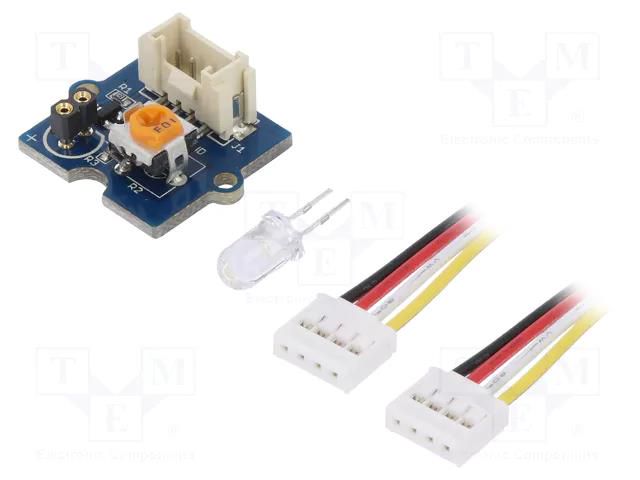 LED; module; Grove; 3.3÷5VDC; screw; white SEEED STUDIO SEEED-104030009
