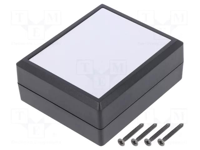 Enclosure: multipurpose; X: 72mm; Y: 85mm; Z: 36mm; ENCLOS; ABS; black TEKO 2222.9
