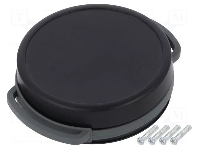 Enclosure: multipurpose; Z: 13mm; black; SUI-TEK; with holder TEKO SUI-TEK2A.29