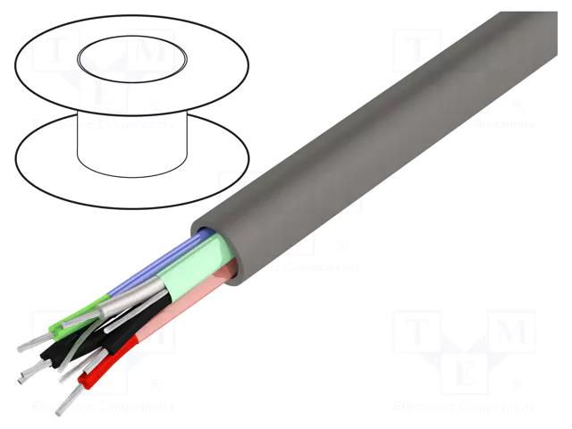 Wire; 3x2x24AWG; RS232,RS422; stranded; Cu; Insulation: PVC; chrome BELDEN 9730.060100