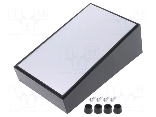 Enclosure: desktop; PULT-10; X: 96mm; Y: 160mm; Z: 60mm; ABS; black TEKO 103.9