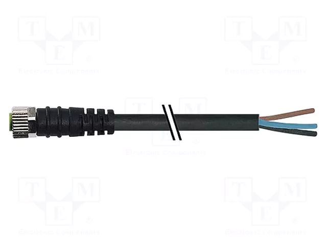 Cable: for sensors/automation; M8; PIN: 4; straight; 5m; plug; 60VDC MURRELEKTRONIK 7000-08061-6310500
