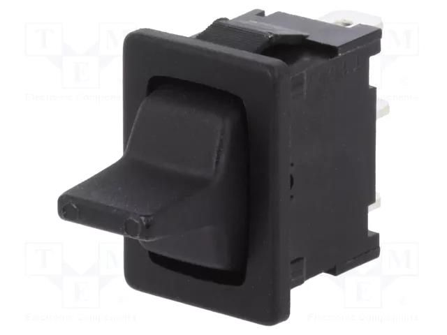 Switch: toggle; Pos: 3; SP3T; (ON)-OFF-ON; 6A/250VAC; 1818 Marquardt 1818.1202