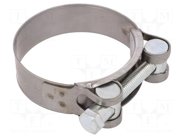 T-bolt clamp; W: 22mm; Clamping: 60÷63mm; chrome steel AISI 430; S MPC INDUSTRIES MPC-S2060