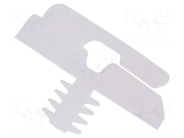 Cable holder with finned arbor; polyamide; natural; UL94V-2 ESSENTRA RI-MBHWSSE-1-01