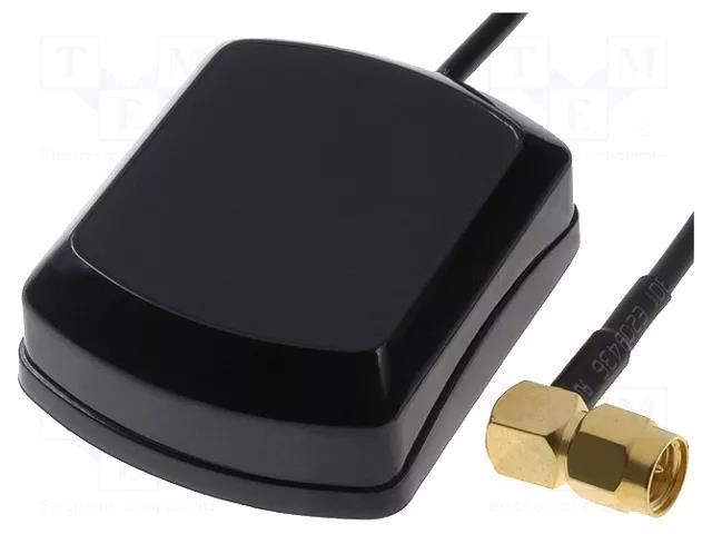 Antenna; GPS; SMA-C; SMA male; 5m; magnet ESOL ANT.GPS.SMA-C