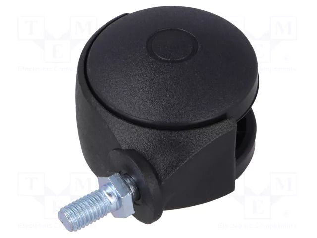 Furniture wheel; Ø: 50mm; H: 53mm; torsional,with lever; 40kg COLSON JPN-050-M8X15