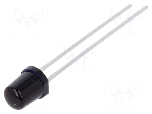 IR transmitter; 5mm; 860nm; black; 55mW; 30°; 1.5÷2.4VDC; THT; 100mA ams OSRAM SFH4557