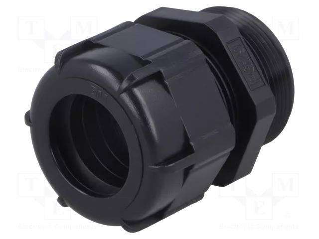 Cable gland; with long thread; PG29; IP68; polyamide; black BM GROUP BM4029LN