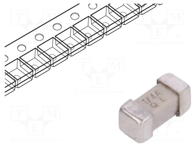 Fuse: fuse; 250mA; 125VAC; 125VDC; quick blow; ceramic; SMD; 0679L BEL FUSE 0679L0250-01