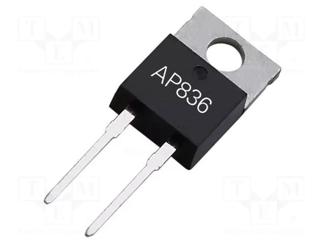 Resistor: thick film; THT; TO220; 100mΩ; 35W; ±5%; -65÷150°C ARCOL AP836-0R1J