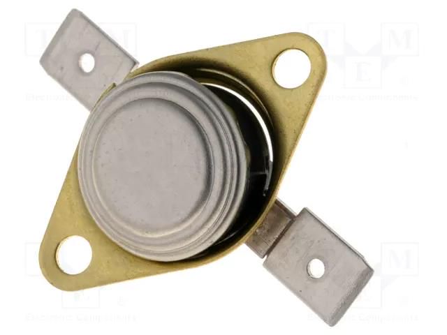 Sensor: thermostat; NC; 130°C; 16A; 250VAC; connectors 6,3mm; ±15°C TOMIC AR33W1S3-130