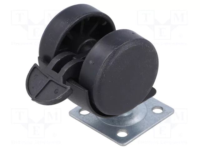 Furniture wheel; Ø: 40mm; H: 44mm; torsional with lock; 40kg COLSON BPN-040-P26X26