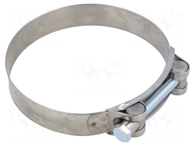 T-bolt clamp; W: 24mm; Clamping: 113÷121mm; chrome steel AISI 430 MPC INDUSTRIES MPC-S4113