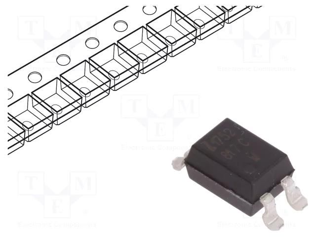 Optocoupler; SMD; Ch: 1; OUT: transistor; Uinsul: 5kV; Uce: 35V LITEON LTV-817S-TP-C