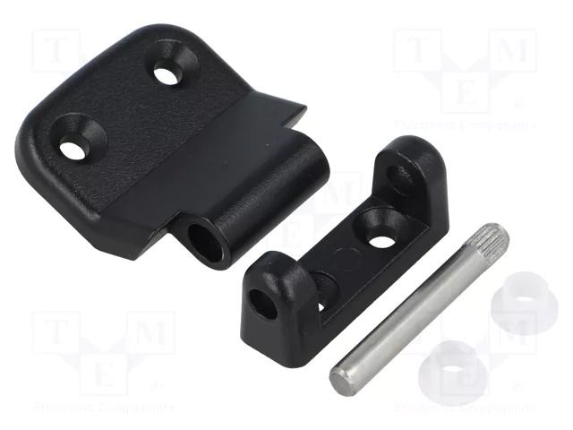Hinge; Width: 48mm; zinc and aluminium alloy; black; H: 45mm RST ROZTOCZE 3.519.04.00