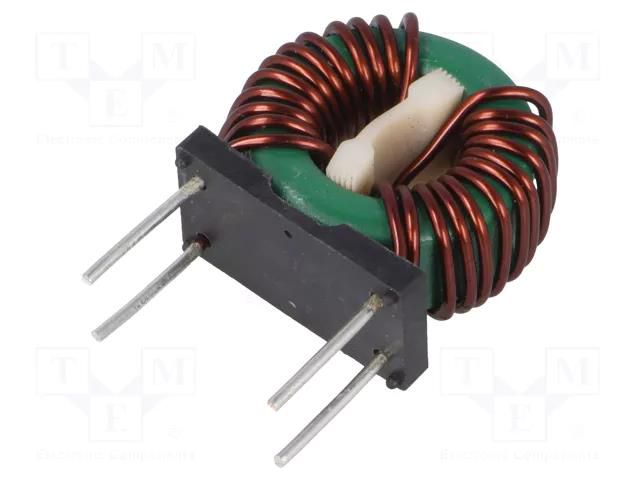 Inductor: wire; THT; 1mH; 230VAC; 18A; 4mΩ; 12.7x15mm; -20÷50%; 10kHz FERYSTER DTS-31/1.0/18-KM5