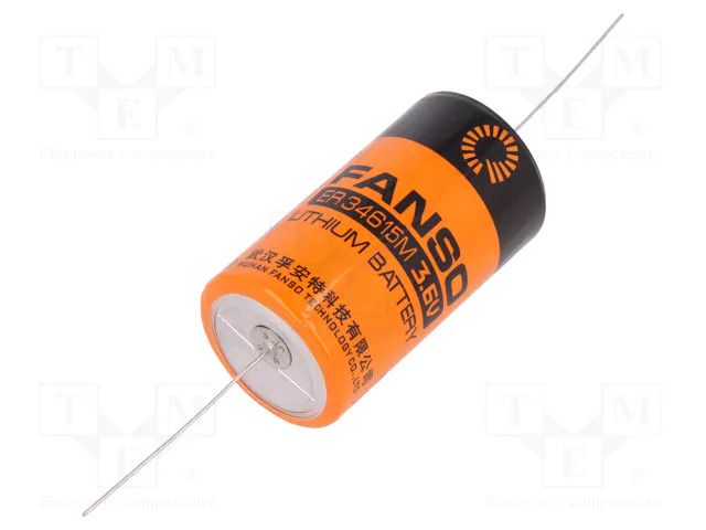 Battery: lithium; D; 3.6V; 13000mAh; Ø34.2x61.5mm; axial FANSO FANSO-ER34615M/CNA