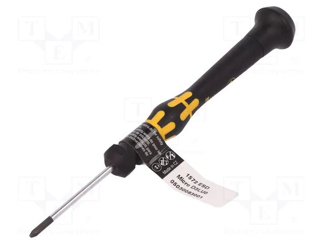 Screadriver: precision; Microstix®; 0; ESD; Blade length: 40mm WERA WERA.1572ESD/0