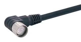 SENSOR CORD, R/A M23 RCPT-FREE END, 10M 21373600F73100
