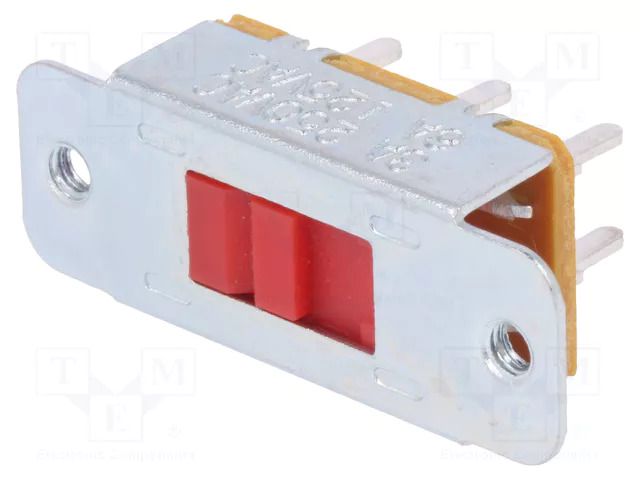 Switch: slide; Pos: 2; DPDT; 3A/250VAC; ON-ON; screw,THT; SL13B CANAL ELECTRONIC SL13B-022AMF10
