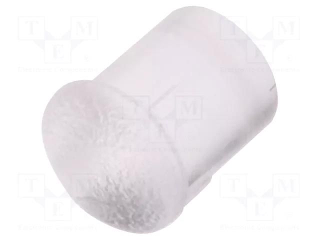 Fiber for LED; Ø3.3mm; L: 3.2mm; round; Front: convex; straight FIX&FASTEN FIX-LEM-144