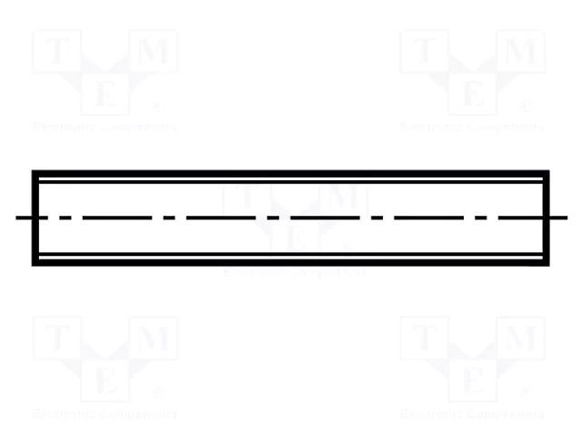 Threaded rod; M3; steel; zinc; DIN 975 BOSSARD B3/BN419