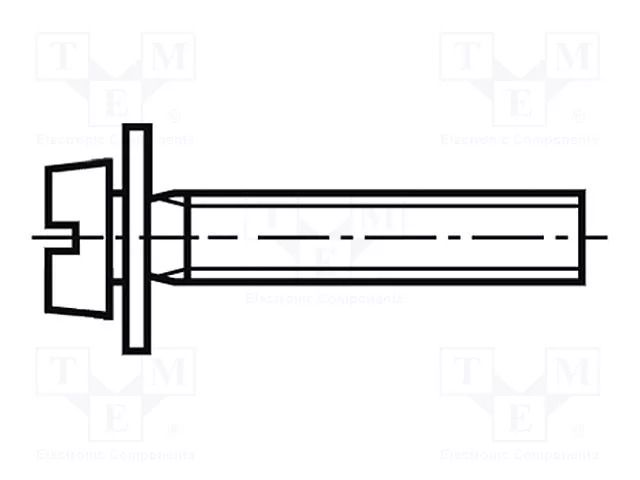 Screw; M5x16; 0.8; Head: cheese head; slotted; 1.2mm; steel; zinc BOSSARD B5X16/BN374