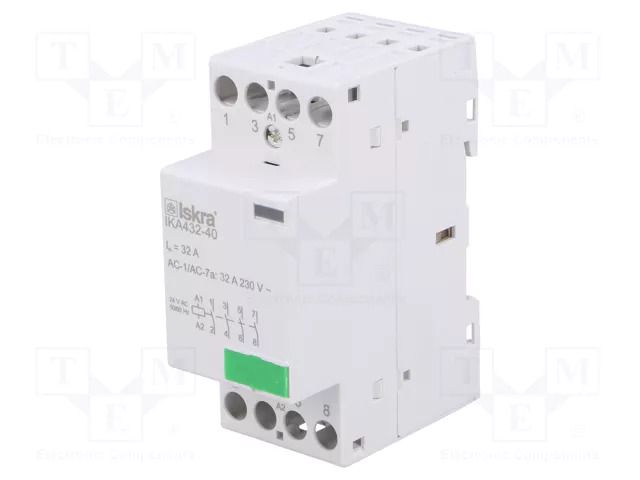 Contactor: 4-pole installation; 32A; 24VAC; NO x4; IKA ISKRA IKA432-40/24V
