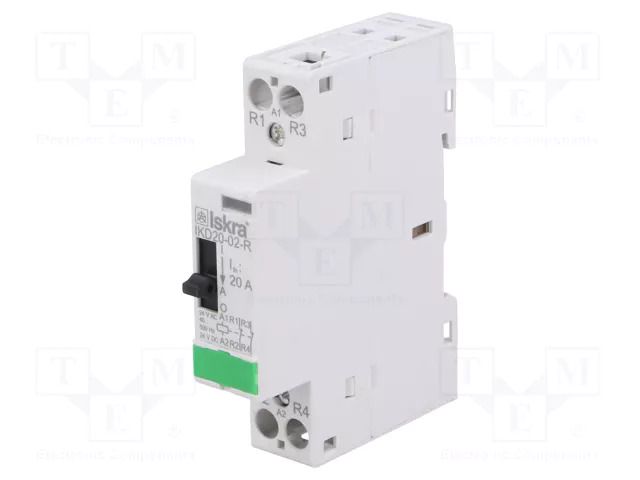 Contactor: 2-pole installation; 20A; 24VAC,24VDC; NC x2; IKD-R ISKRA IKD20-02-R/24V
