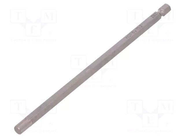 Screwdriver bit; hex key; HEX 6mm; 1/4"; Overall len: 152mm WERA WERA.840/4Z/6/152