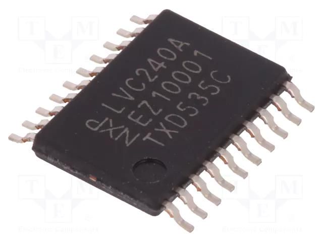 IC: digital; buffer,inverting,line driver; Ch: 8; CMOS,TTL; SMD NEXPERIA 74LVC240APW.112