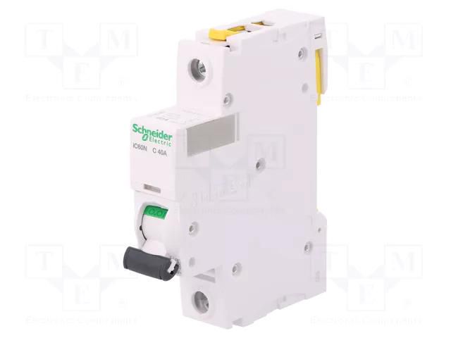 Circuit breaker; 230VAC; Inom: 40A; Poles: 1; Charact: C; 6kA; IP20 SCHNEIDER ELECTRIC A9F04140