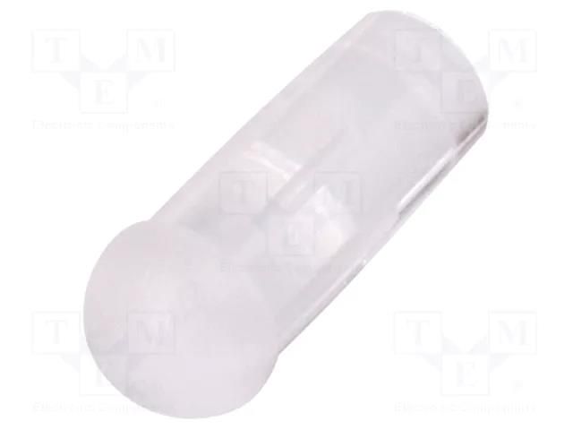 Fiber for LED; Ø3.2mm; L: 6mm; round; Front: convex; straight FIX&FASTEN FIX-LEM-67