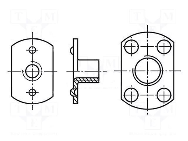 Nut; M4; 0.7; steel; Plating: without coating; BN 194; for welding BOSSARD B4/BN194