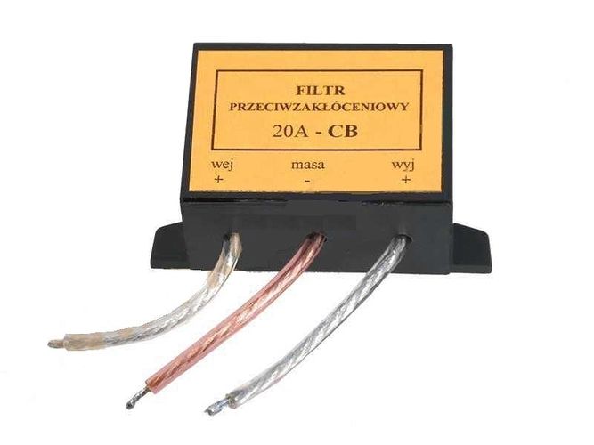 Automobilinės antenos maitinimo trukdžių filtras 20A MAIT/FILTR/20A