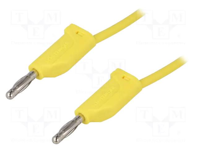 Test lead; 70VDC; 33VAC; 16A; banana plug 4mm,both sides; Len: 2m SCHÜTZINGER MFK151200-GE