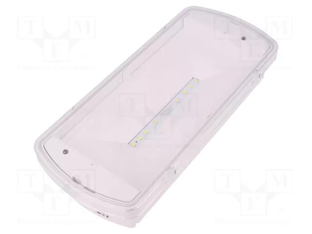 Lamp: LED emergency luminaire; SafeLite; IP42; white; 2.7W; 230VAC EATON ELECTRIC SL2MNM42C1C3A