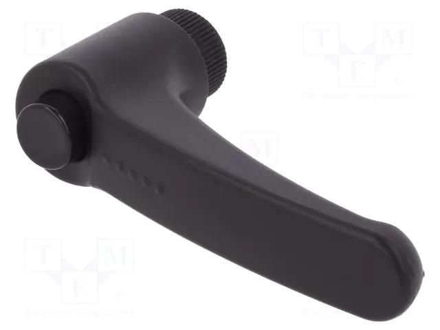 Lever; adjustable; Thread len: 18mm; Lever length: 78mm; -30÷130°C ELESA+GANTER ERX.78B-M10-C1