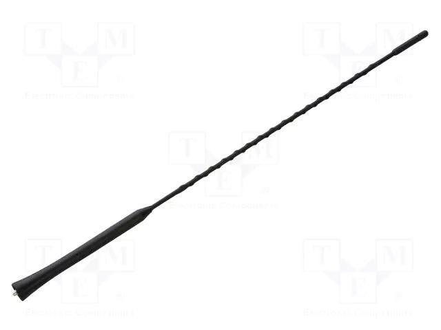 Antenna mast; 0.406m; M5/M6; Dacia,Renault; black PER.PIC. A00119