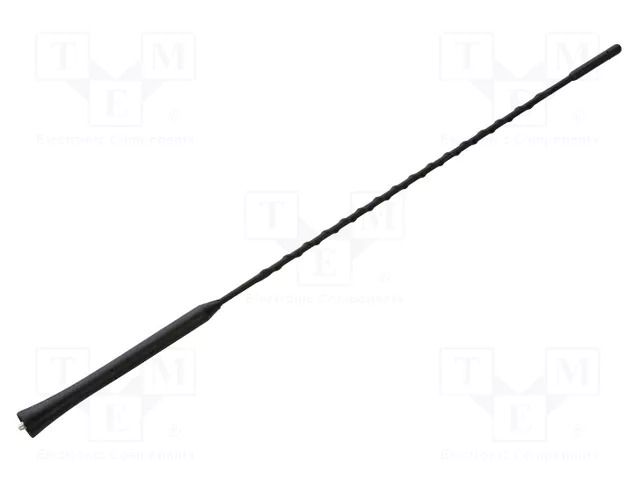 Antenna mast; 0.406m; M5/M6; Dacia,Renault; black PER.PIC. A00119