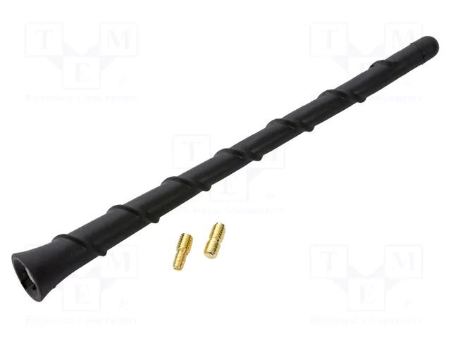Antenna mast; 0.2m; M5,UNF 10-32; black PER.PIC. A00120