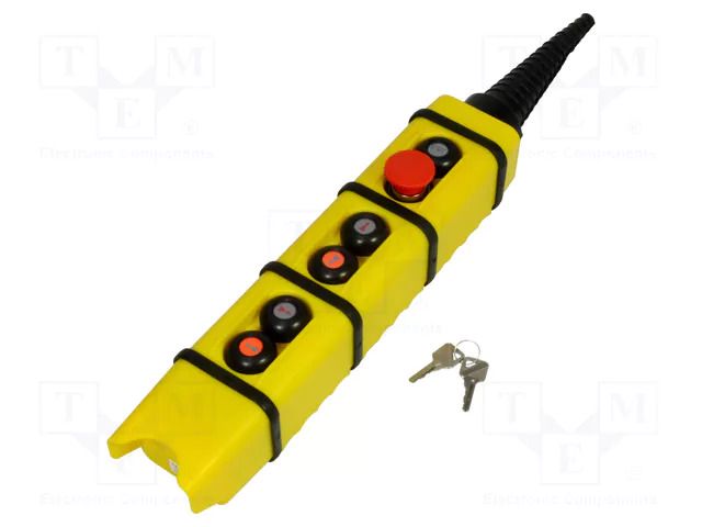 Control cassette; KS; No.of butt: 6; mushroom,round,convex; IP65 PROMET KS3-1-2-25S3545