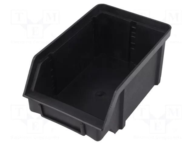 Cuvette; ESD; W: 101mm; H: 74mm; D: 157mm; polypropylene; black; <1kΩ ARTECH A.PM4ESD
