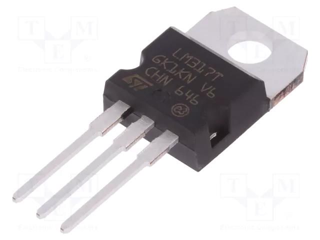 IC: voltage regulator; linear,adjustable; 1.2÷37V; 1.5A; TO220AB STMicroelectronics LM317T-DG