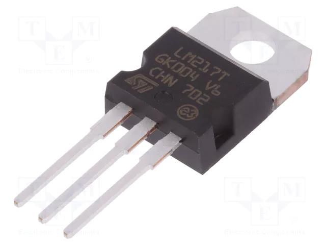 IC: voltage regulator; linear,adjustable; 1.2÷37V; 1.5A; TO220AB STMicroelectronics LM217T-DG