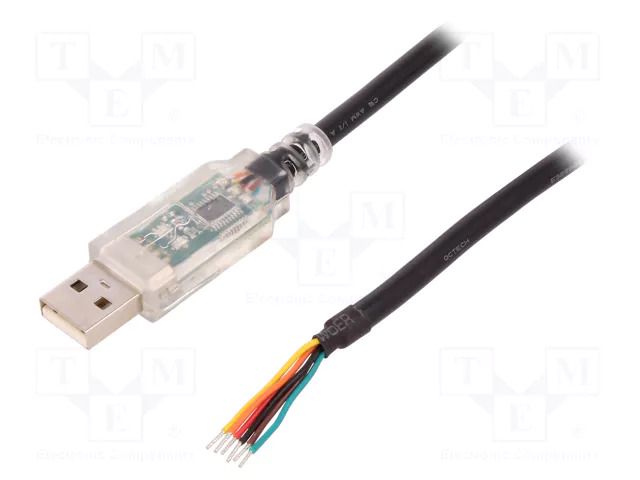 Module: cable integrated; RS232,USB; lead; 1.8m; 5VDC; USB A FTDI USB-RS232-18-50
