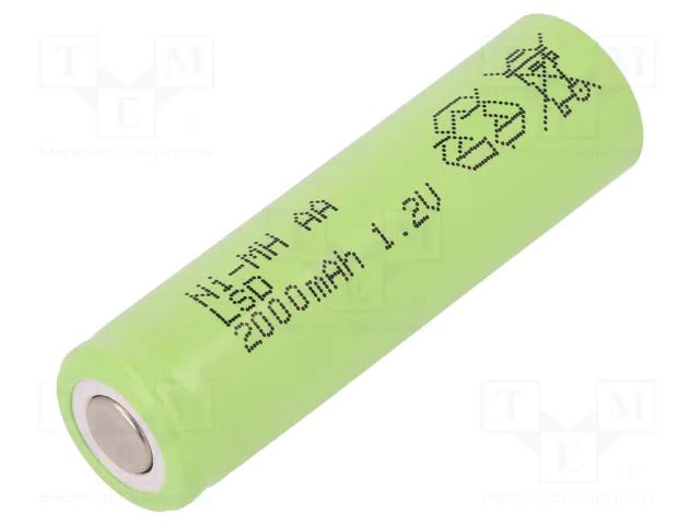 Re-battery: Ni-MH; AA; 1.2V; 2000mAh; Ø14.5x49mm JJJ ACCU-AA2000E-ST