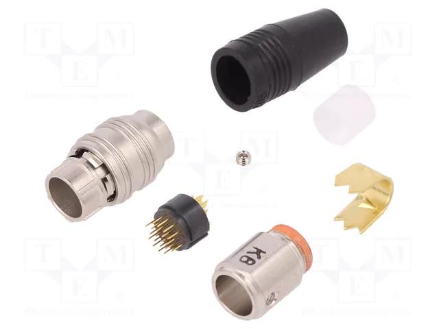 Connector: circular; plug; HR25; male; PIN: 20; push-pull; 1A; 30VAC HIROSE HR25A-9P-20P