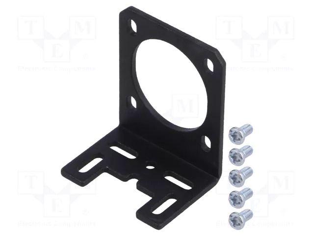 Bracket; black; bracket,mounting screws; aluminum; 1pcs; NEMA 14 POLOLU POLOLU-2257